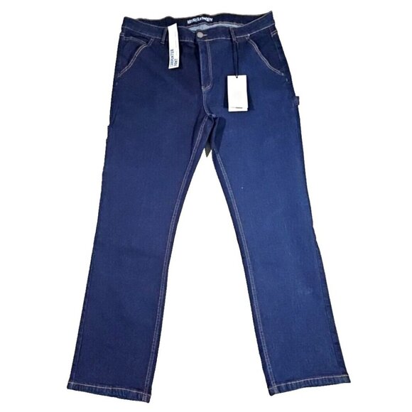 Article of Society Carpenter Pant W36 L32 Dark Blue 6-Pocket Workwear AMSR205CT - Picture 1 of 16